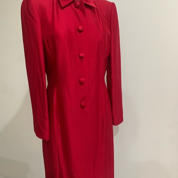 Ann Taylor Jackets & Blazers - Ann Taylor Vintage Red Silk Coat
